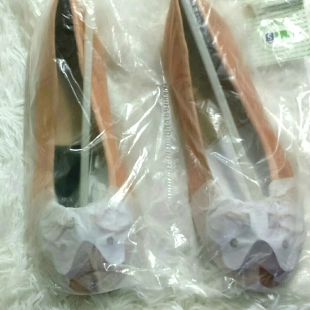 Zara Girl's Metallic Ballerina Shoes